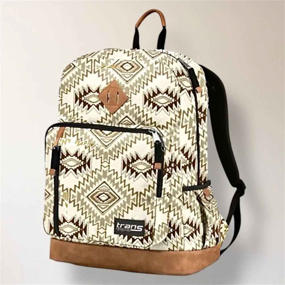 aztec backpack jansport Montana West Print Diaper Bag Black 15 inches in length and 13 inches in width to carry all of your essentials with multiple pockets to keep everything organized Vintage aztec Jansport Backpack -